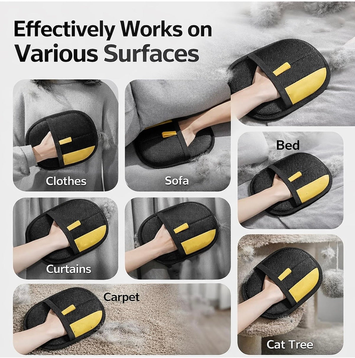Reusable Pet Hair Remover Mitt